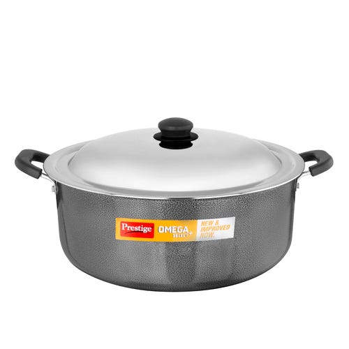 Prestige Omega Select Plus Non-stick PFOA Free Biryani Pot with Stainless Steel Lid 30 cm