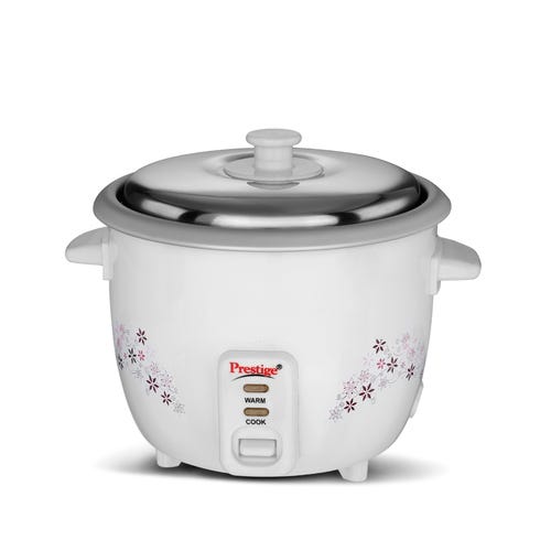 Prestige Delight PRWO Rice Cooker with Close Fit Lid (Off-white)
