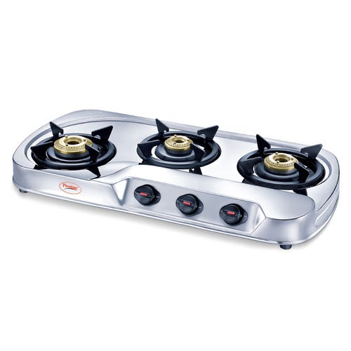 Prestige Royale Stainless Steel Gas Stove (3 Burners) - GS 03 LE