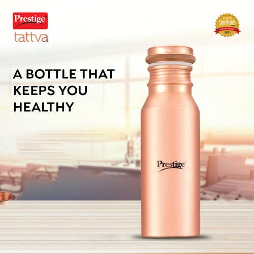 Prestige Tattva TCB 08 Copper Water Bottle, 0.350L