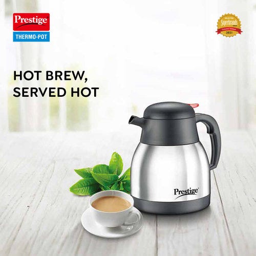 Prestige Thermo-Pot Stainless Steel Coffee & Tea Flask (PSCF 1L)