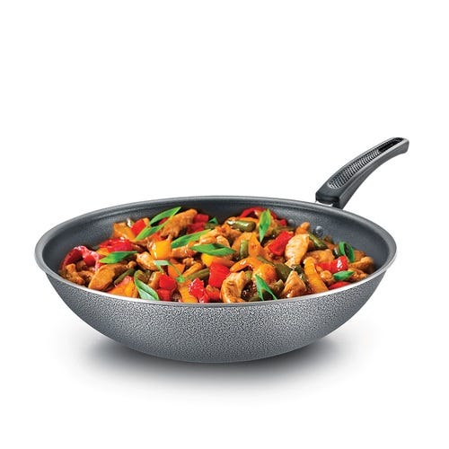 Prestige Omega Select Plus Non-Stick PFOA Free Chinese Wok, 30 cm (Black)