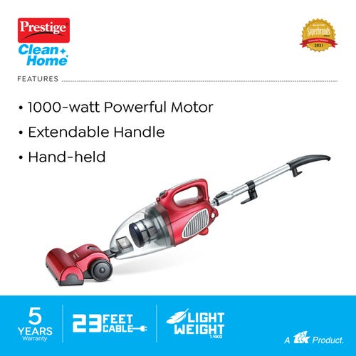 Prestige CleanHome Typhoon 01 Vacuum Cleaner, 1000 Watts