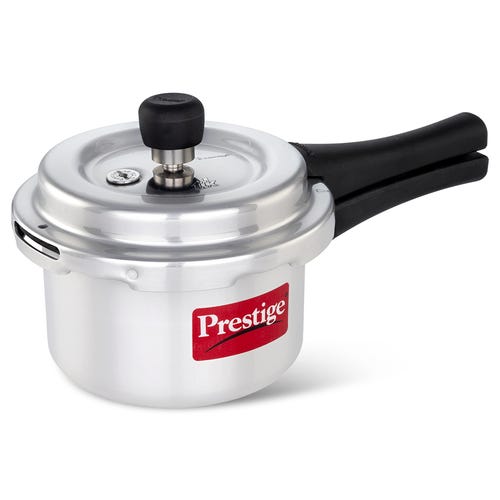 Prestige Popular Svachh Virgin Aluminium Spillage Control Pressure Cooker (Silver)