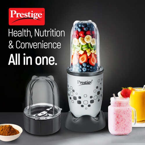 Prestige 350 Watts Nutri-Mix 2.0 Mixer Grinder with 2 Jars|Compact Design| Multipurpose Jars|Inter-Lock System| Sipper Lids