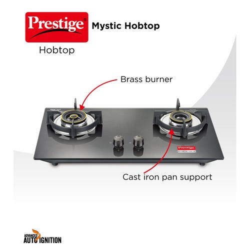 Prestige Mystic Toughened Glass Top Hobtop - PHTM