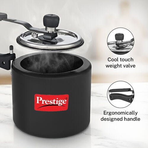 PRESTIGE NAKSHATRA DUO PLUS SVACHH HARD ANODISED ALUMINIUM PRESSURE COOKER 3.0 L