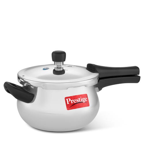 Prestige Deluxe Plus Aluminium Outer Lid Mini Pressure Handi, 3 Litre, Silver