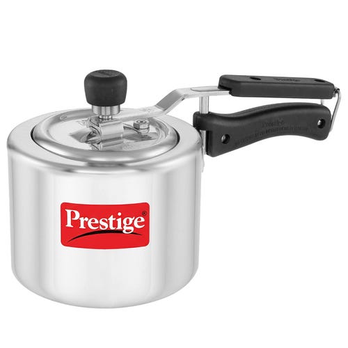 Prestige Nakshatra Svachh Aluminium Spillage Control Pressure Cooker (Silver) 2 L