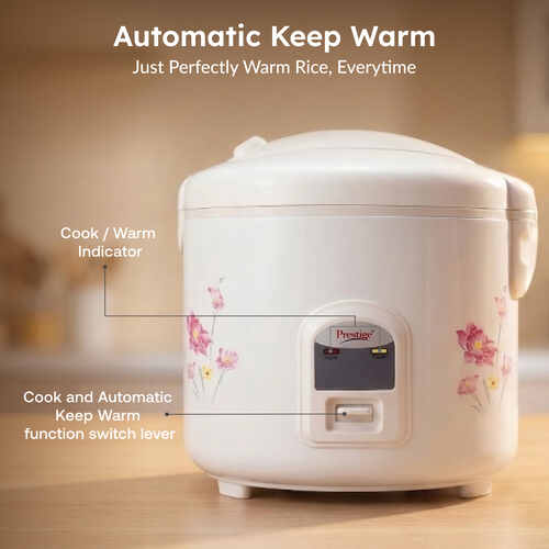 Prestige Delight Electric Rice Cooker - PRWCS 1.8 (1.8L Closed Type)