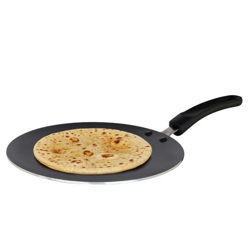 Prestige Omega Select Plus Non-stick Concave Tawa, (Black) 28 cm