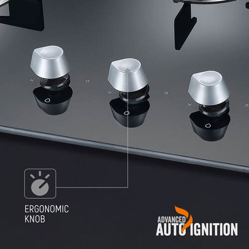 Prestige Marvella Hob Black Al  with Glass Top & Auto Ignition