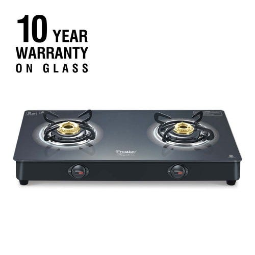 Prestige Royale Plus GT 02 Toughened Black Glass Top