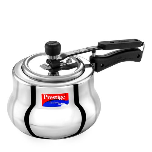 Prestige Nakshatra Alpha Svachh Stainless Steel Spillage Control Handi Pressure Cooker (Silver)