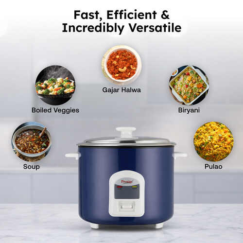 Prestige Electric Rice Cooker - Cute 2.8-2 SS (2.8 L Open Type, with Stainless Steel Cooking Pan - 2 Unit)
