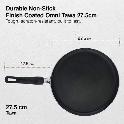 Omega Select Plus Aluminium Non-Stick Omni Tawa with Sleeve Packing Dia 27.5 cm