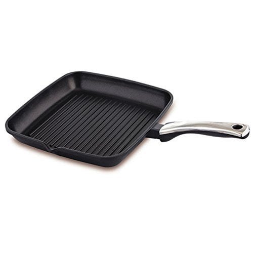 Prestige Die Cast Plus Alumunium Square Grill Pan, Black