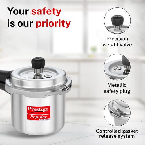PRESTIGE POPULAR SVACHH ALUMINIUM PRESSURE COOKER 2.0 L (TALL)