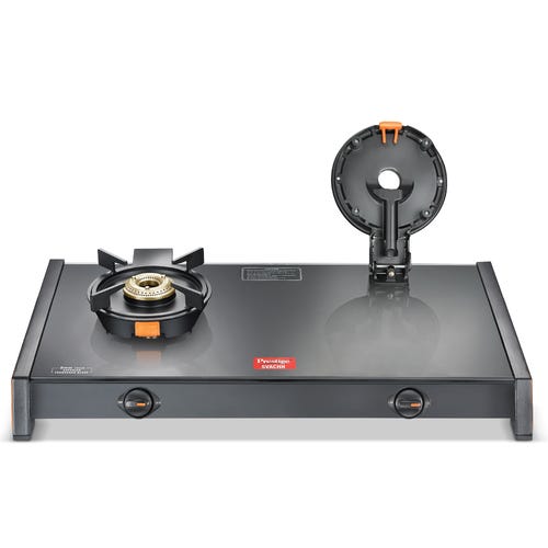 Prestige Svachh Glass Top Gas Stove with Liftable Burners
