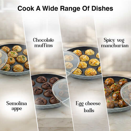 Prestige Cast Iron Cookware Paniyarakkal, 20 Cm