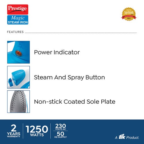 Prestige Cordless Magic Steam Iron- PSI 11