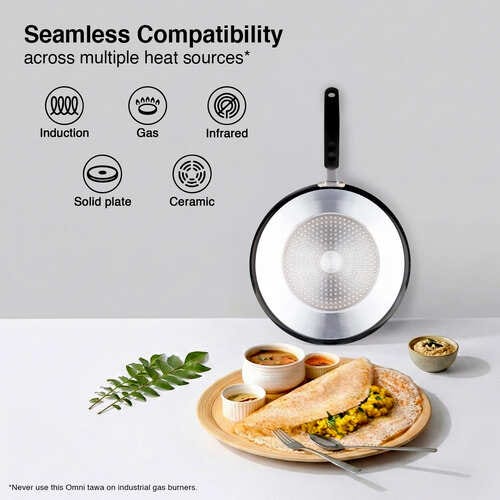 Prestige Omega Deluxe Aluminium Non-Stick Granite Cookware-Omni Tawa Dia 28 cm
