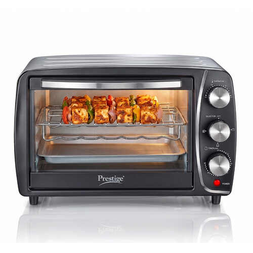 Prestige POTG 16A 16 Litres OTG | 1200 Watts | 2 High Efficiency Heaters | Temperature Control with Timer | 3 Function Control | Crumb Tray | 2Y Warranty