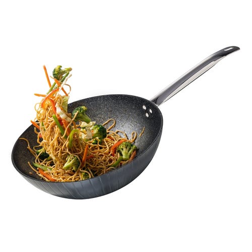 Prestige Durastone Hard Anodised 6 Layer Non-Stick Wok (Black)