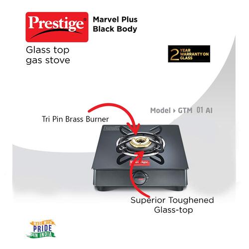Prestige Marvel Plus Glass Top Gas Stove
