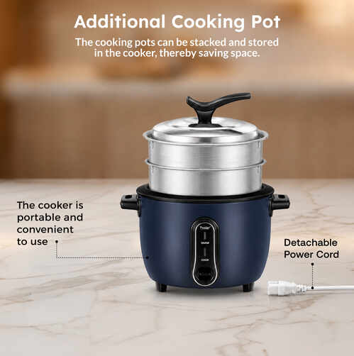 Prestige Delight Electric Rice Cooker (4.2 L Open Type, with Aluminium Cooking Pan - 2 Unit)