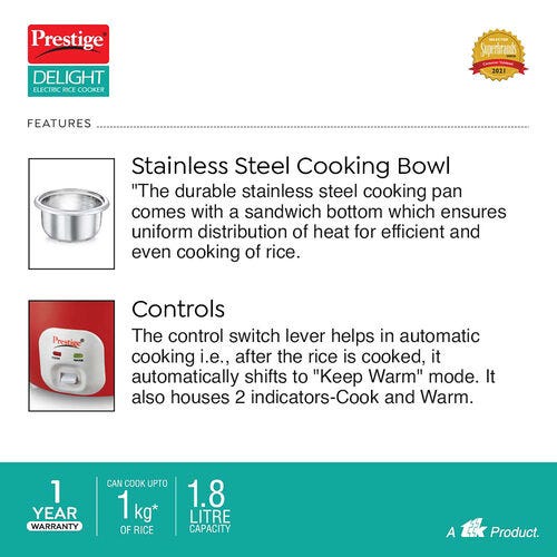 Prestige Delight Electric Rice Cooker Cute