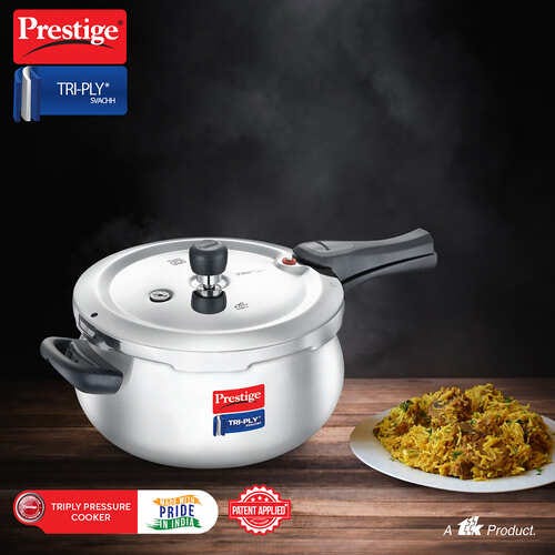 PRESTIGE SVACHH TRI-PLY HANDI PRESSURE COOKER 3 LITRE
