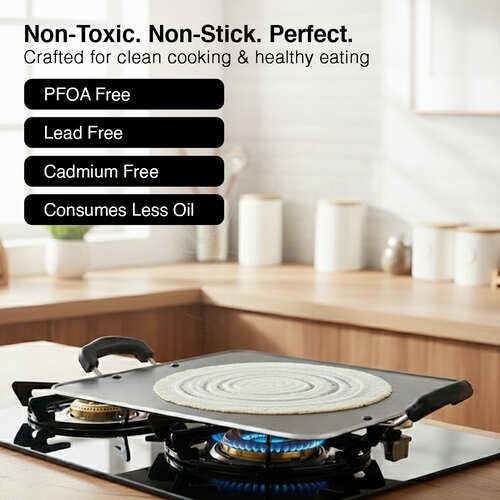 Prestige Omega Select Plus Aluminium Non-stick Square Pathiri Tawa