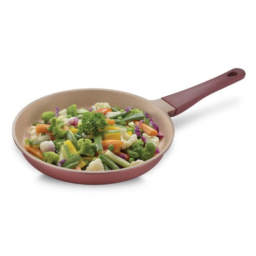 Prestige Omega Die-Cast Non-Stick Fry Pan | 3-Layer Coating | Die-Cast Body | Metal Spoon Friendly | Heavy Base