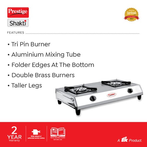 Prestige Shakti Stainless Steel Gas Stove