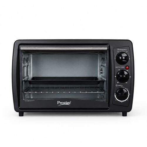Prestige Oven-Toaster-Griller POTG 19 PCR - 19 L 1500 Watts (Black) | Temperature Control