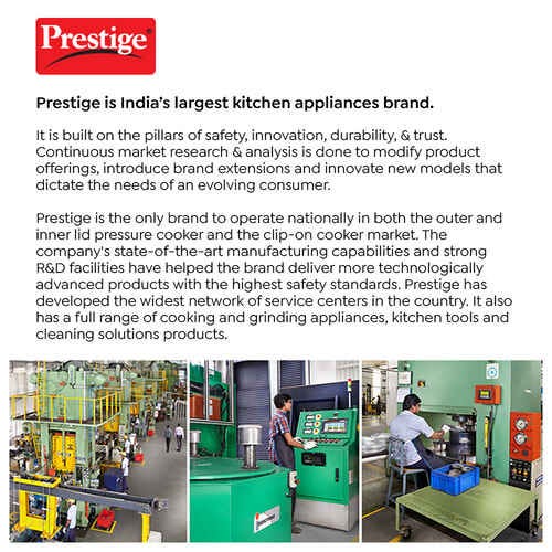 PRESTIGE NAKSHATRA DUO PLUS SVACHH HARD ANODISED ALUMINIUM PRESSURE COOKER 2.0 L
