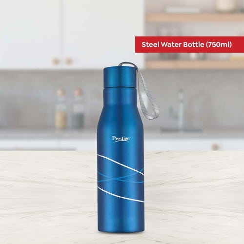 Prestige PSWBC 05 High Quality Stainless Steel Water Bottle, 750 ml (Blue)