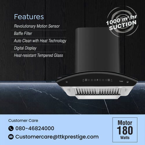 Prestige Split Kitchen Hood - Prestige Zen 600