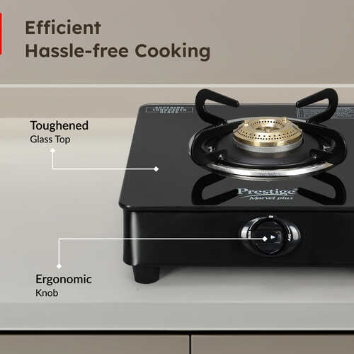 Prestige Marvel Plus Toughened Glass Top Gas Stove (1 Burner) - GTM 01