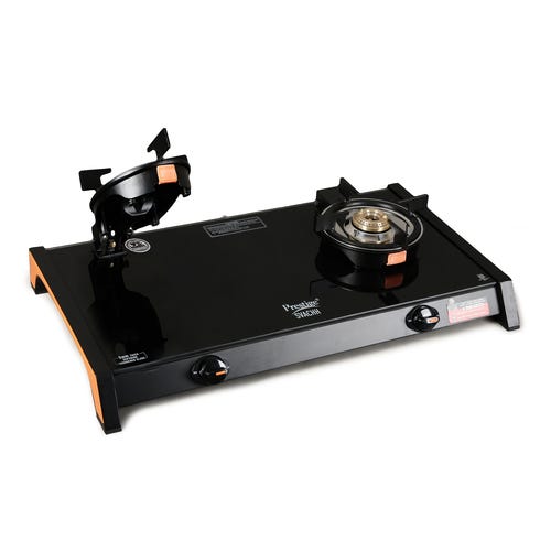 Prestige Svachh Glass Top Gas Stove with Liftable Burners