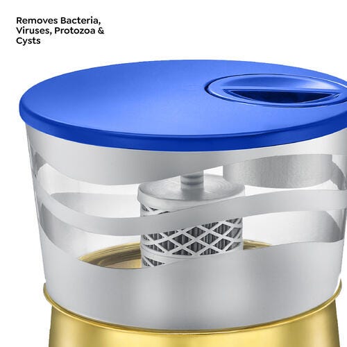 Prestige CleanHome Tattva 4.0 Brass Water Purifier, 16 L