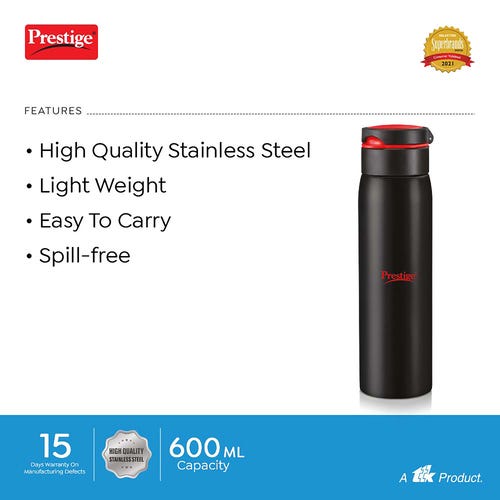 Prestige Single Walled Water Bottle PSSB 06 - 600 ML