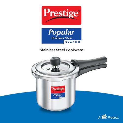 PRESTIGE POPULAR SVACHH STAINLESS STEEL PRESSURE COOKER 2.0 L