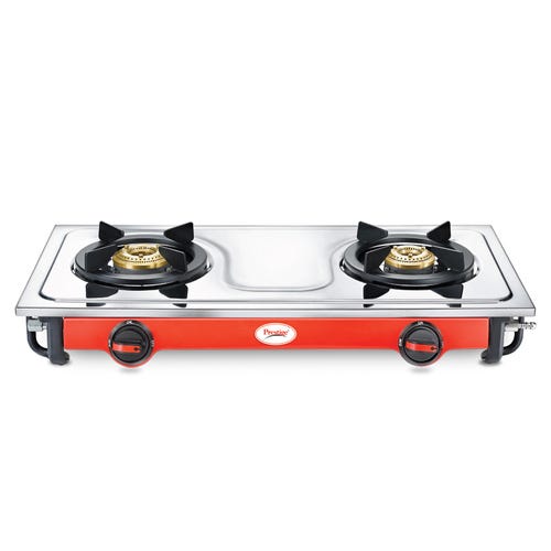 Prestige Sleek Stainless Steel Gas Stove (2 Burners)