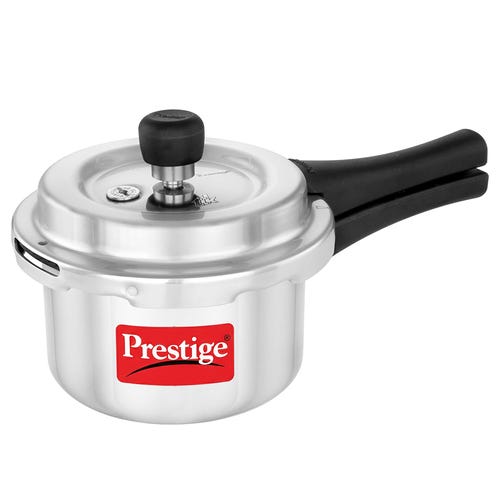 Prestige Popular Svachh Virgin Aluminium Spillage Control Pressure Cooker (Silver)