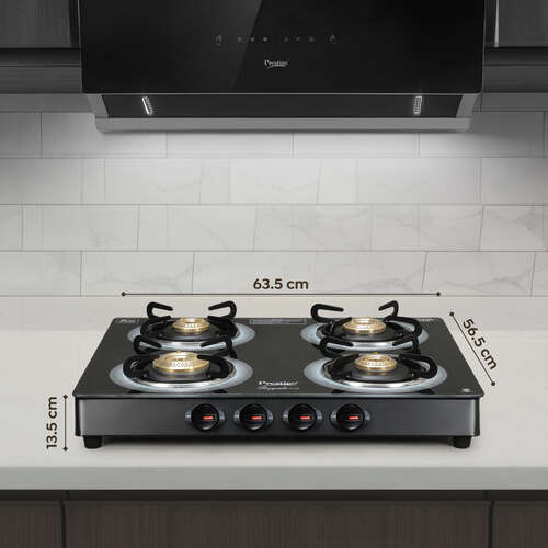 Prestige Royale Plus GT 04 Toughened Black Glass Top