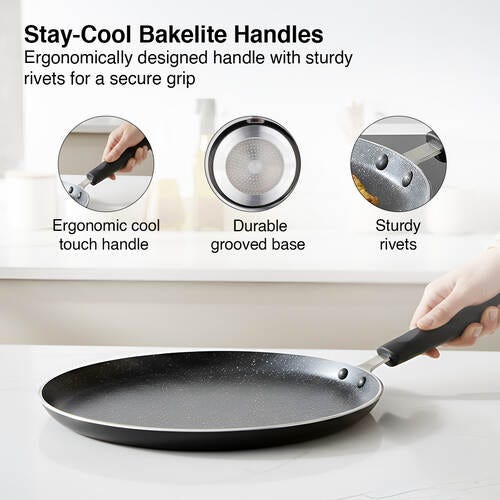 Omega Select Plus Aluminium Non-Stick Omni Tawa with Sleeve Packing