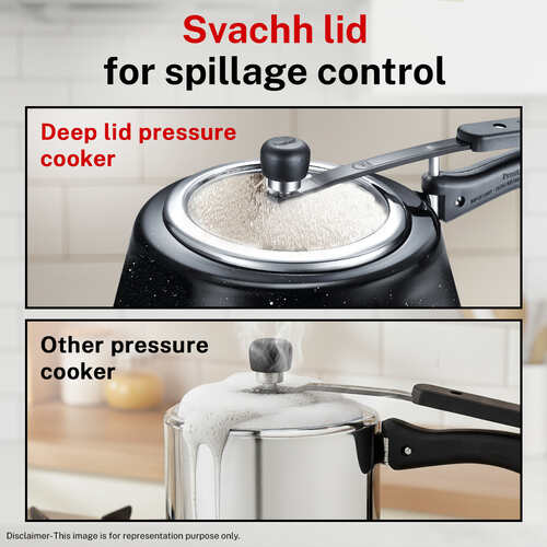 Prestige Nakshatra Cute Stainless Steel Granite Svachh Pressure Cooker 3.0 L