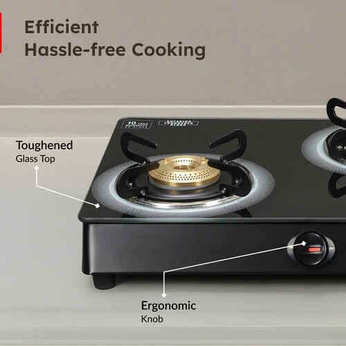Prestige Royale Plus GT 03 Toughened Black Glass Top